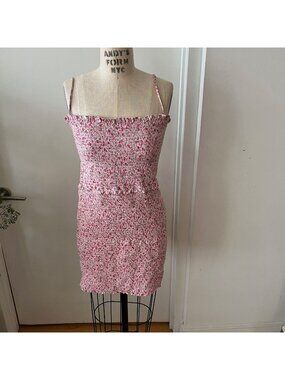 AFRM Smocked Spaghetti Strap Ditsy Floral Dress Size XL